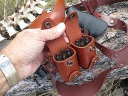loaded mags sit in the primary holster making material