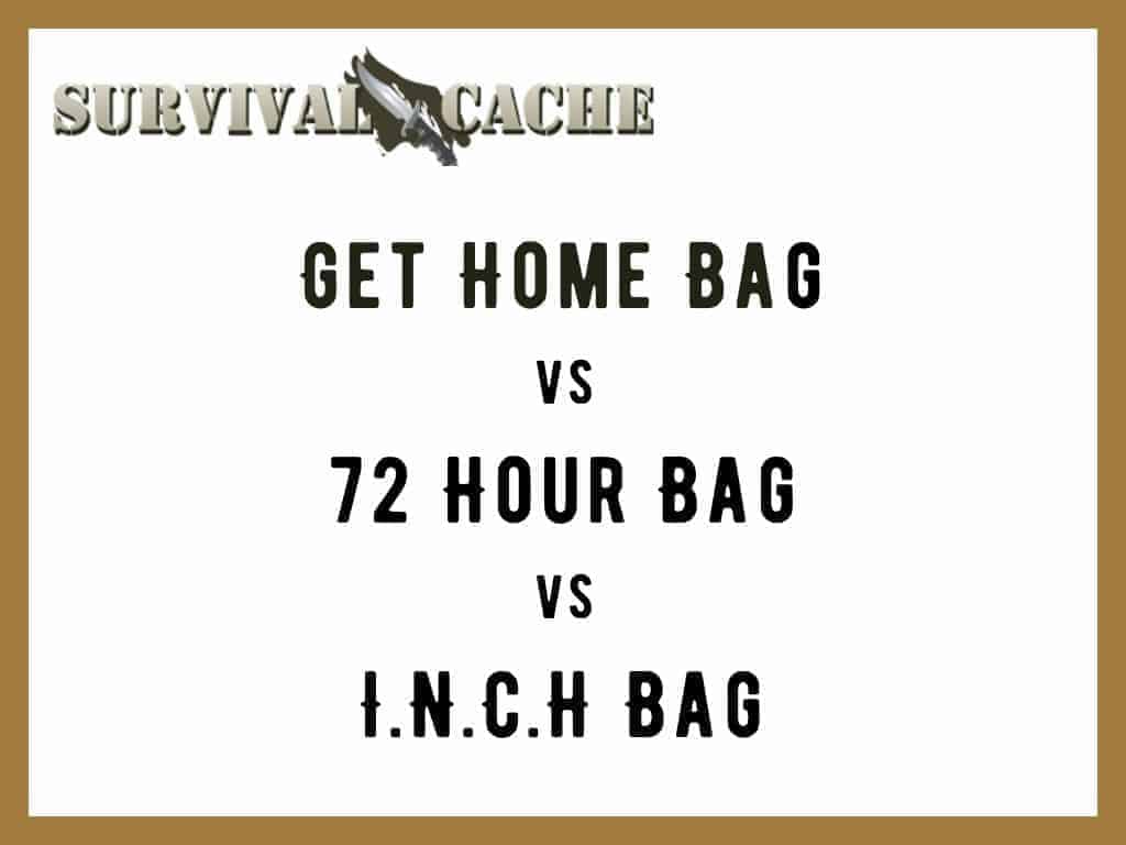 Get Home Bag vs 72 Hour Bag vs I.N.C.H Bag