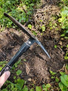 The pick on the sog entrenching tool 