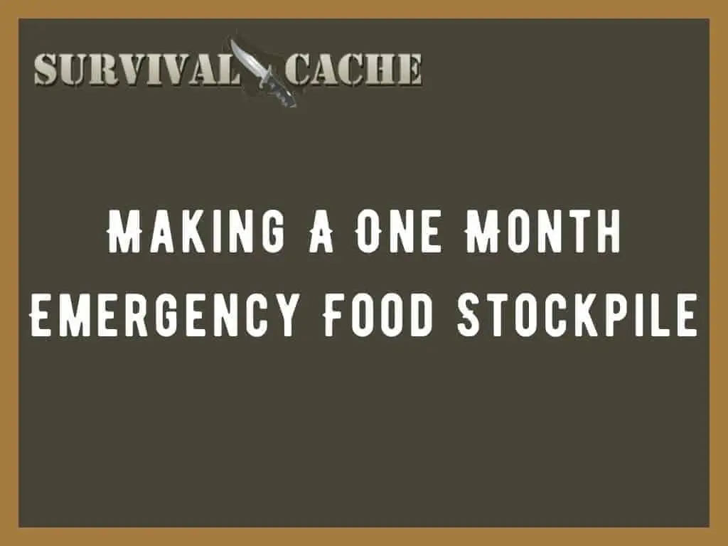 Making an Emergency Food Stockpile: DIY Approach
