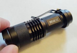 rust proof tactical flashlight using aa battery stainless steel