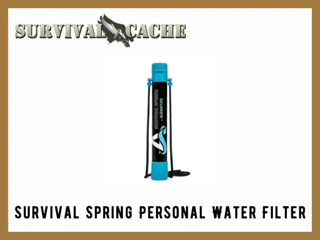 Filtre à eau personnel Survival Spring