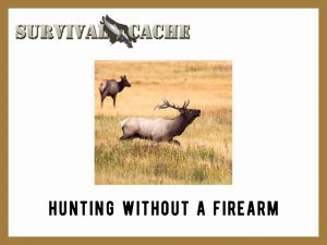 Hunting Without a Firearm