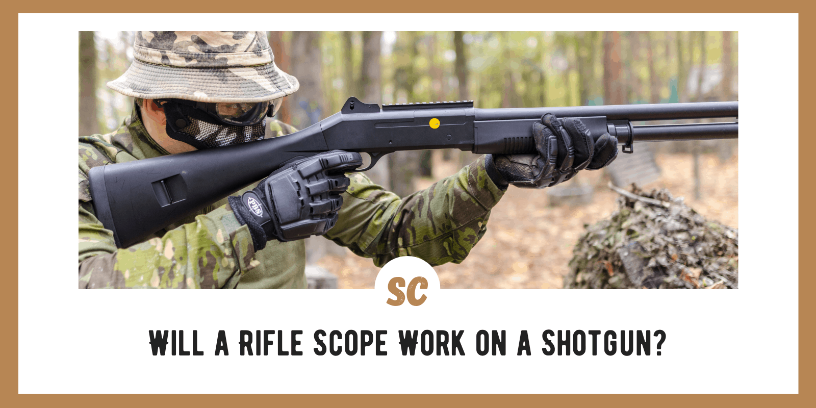 Scope shotgun with Single shot