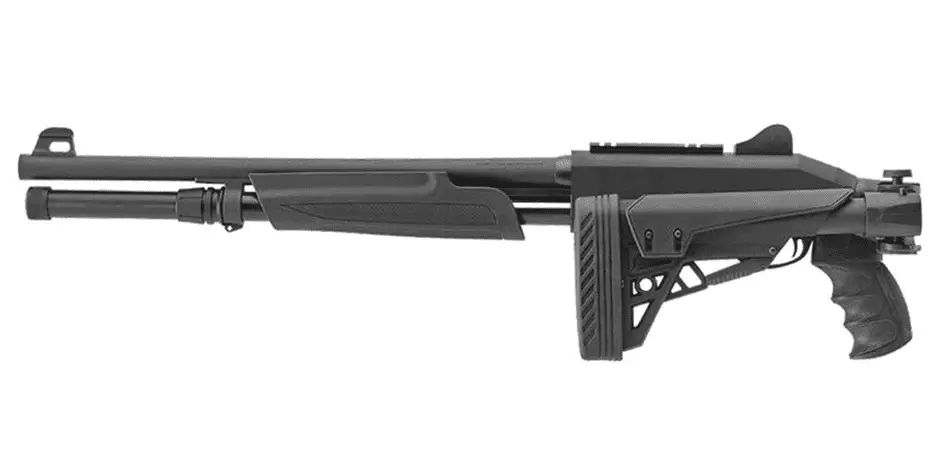Stoger Freedom Supreme tactical shotgun with folding stock and ghost ring rear sight
