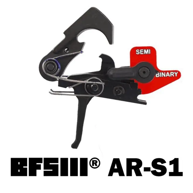 Franklin Arsenal BFSS AR-S1 binary triggers feature a straight trigger for tactical gun enthusiasts