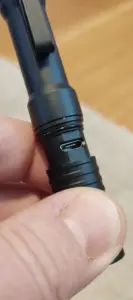 USB connection on rechargeable flashlights