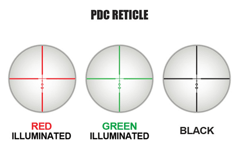 UTG illuminated reticle makes close range shooting possible when light conditions are marginal
