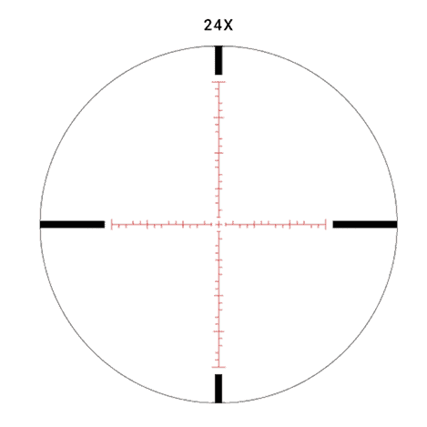 Athlon ARgos 6-24x50 Mil-Dot reticle for deer hunting provides a great sight picture on a scope for 30 06