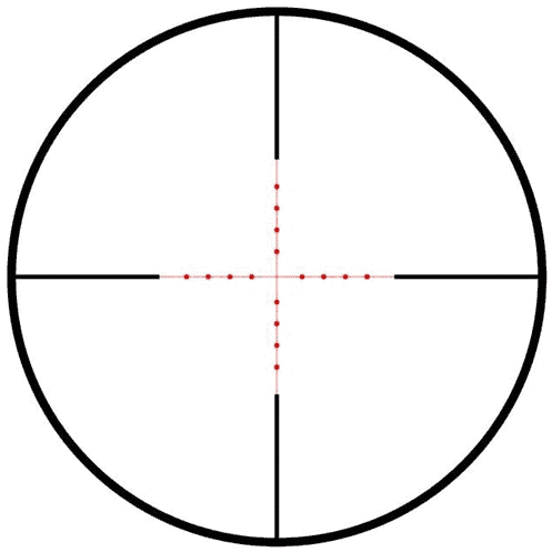 Precision target shooters have long chosen  a scope with mild-dot reticle and variable magnification range