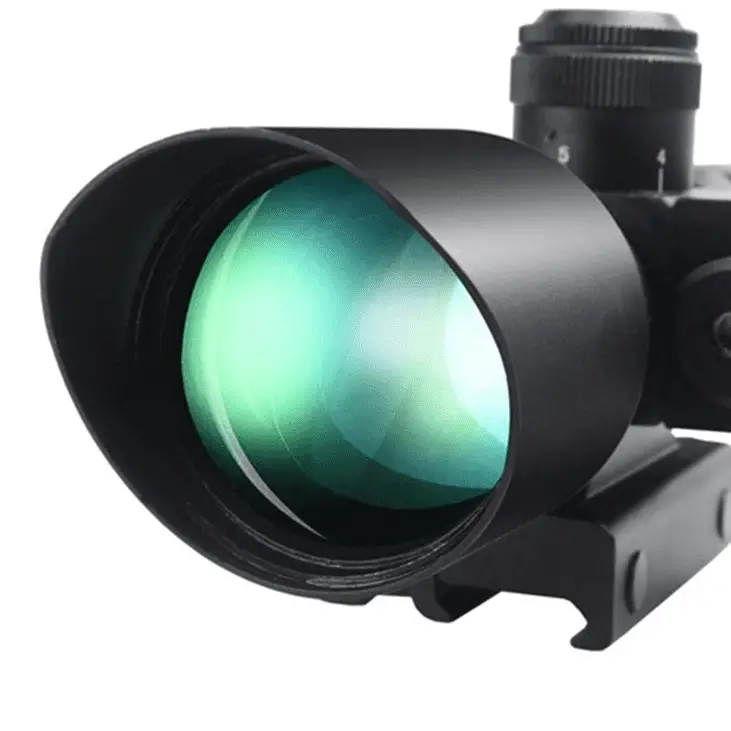 green illuminated gun scope for hunting or target tamers