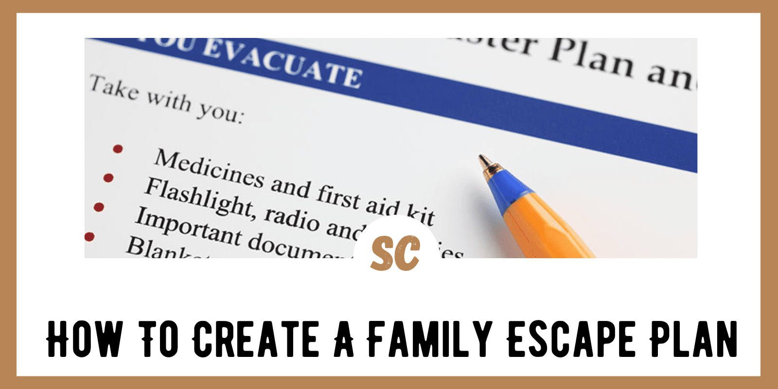 How To Create A Family Escape Plan