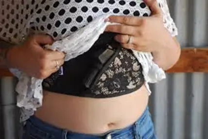 A corset holster works well with some women's clothing and can be the right holster in some situations.