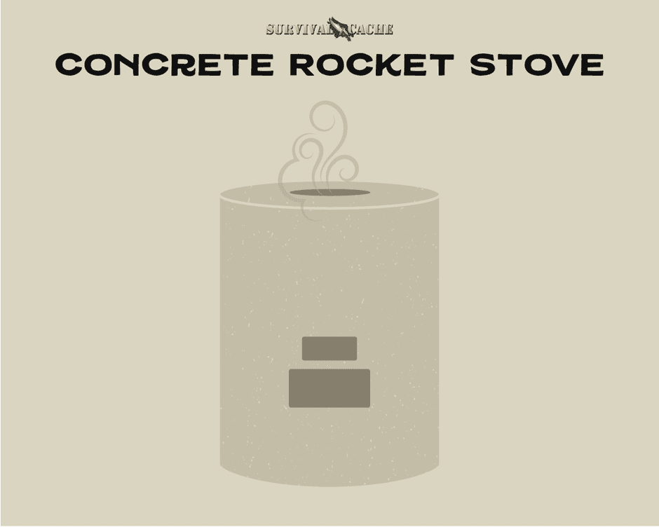 concrete diy rocket stove design