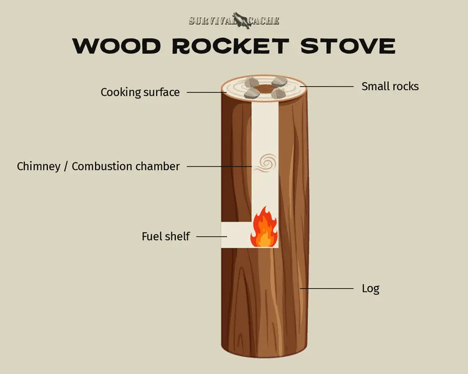 wood camping rocket stove