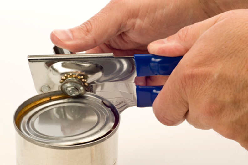 How to open a can without a can opener 