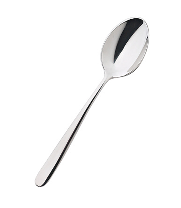 a metal spoon