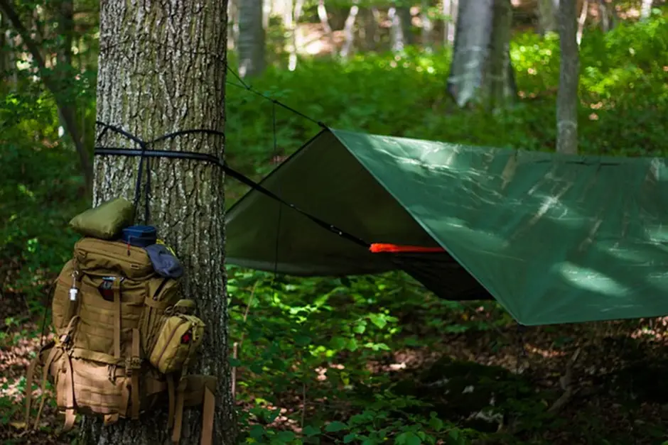 tarp shelter and tarp hammock